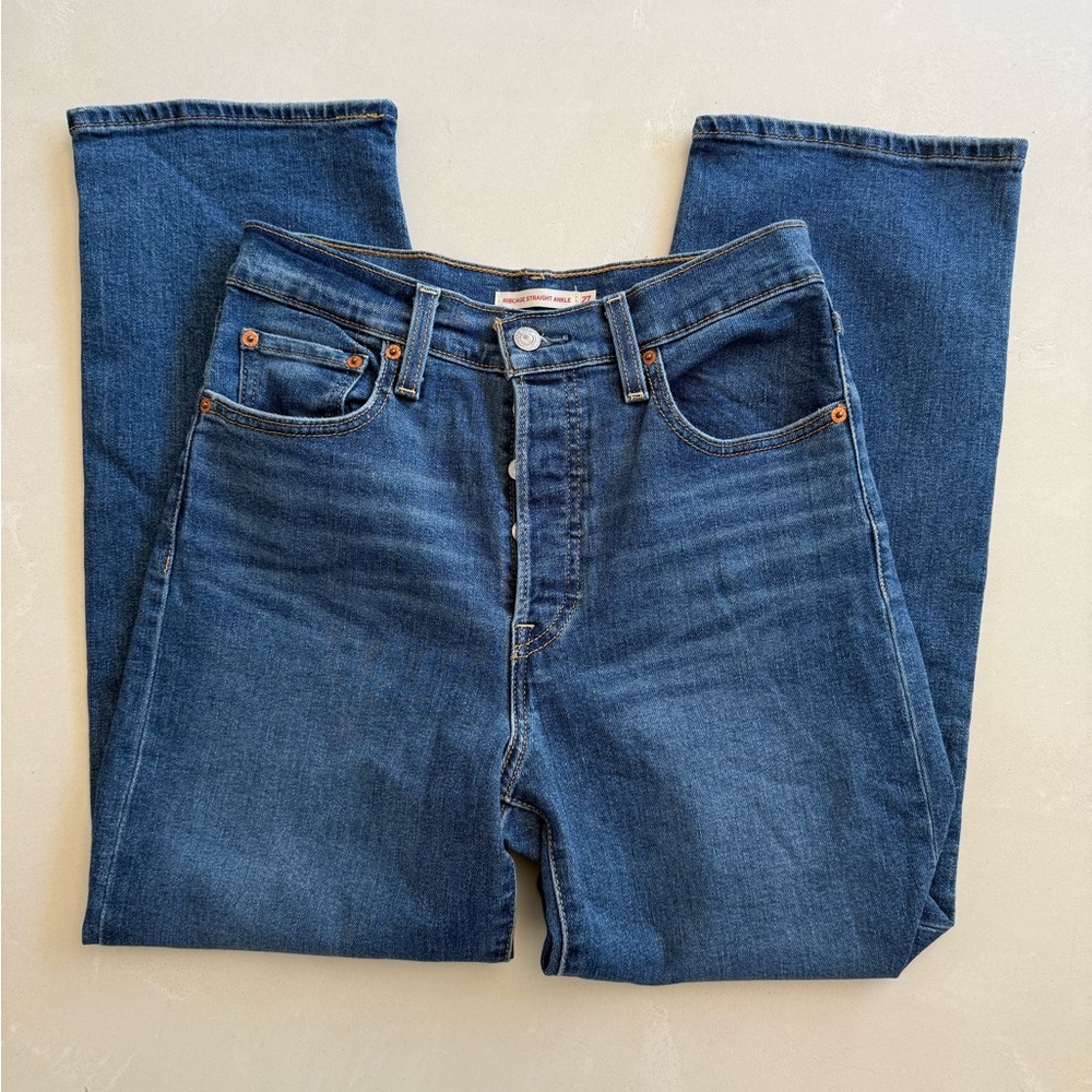 Levi’s Ribcage Straight Ankle Jeans, Size 27